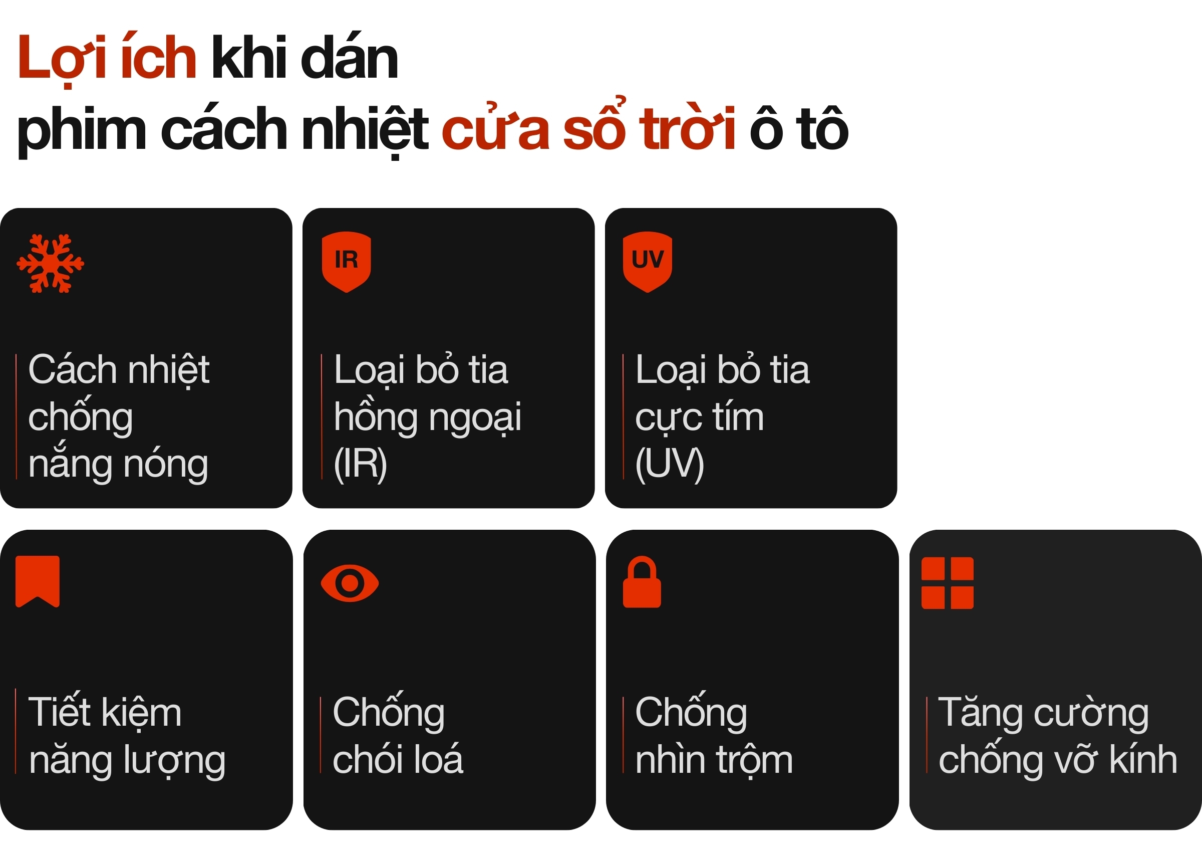 Lợi ích khi dán phim cách nhiệt cửa sổ trời