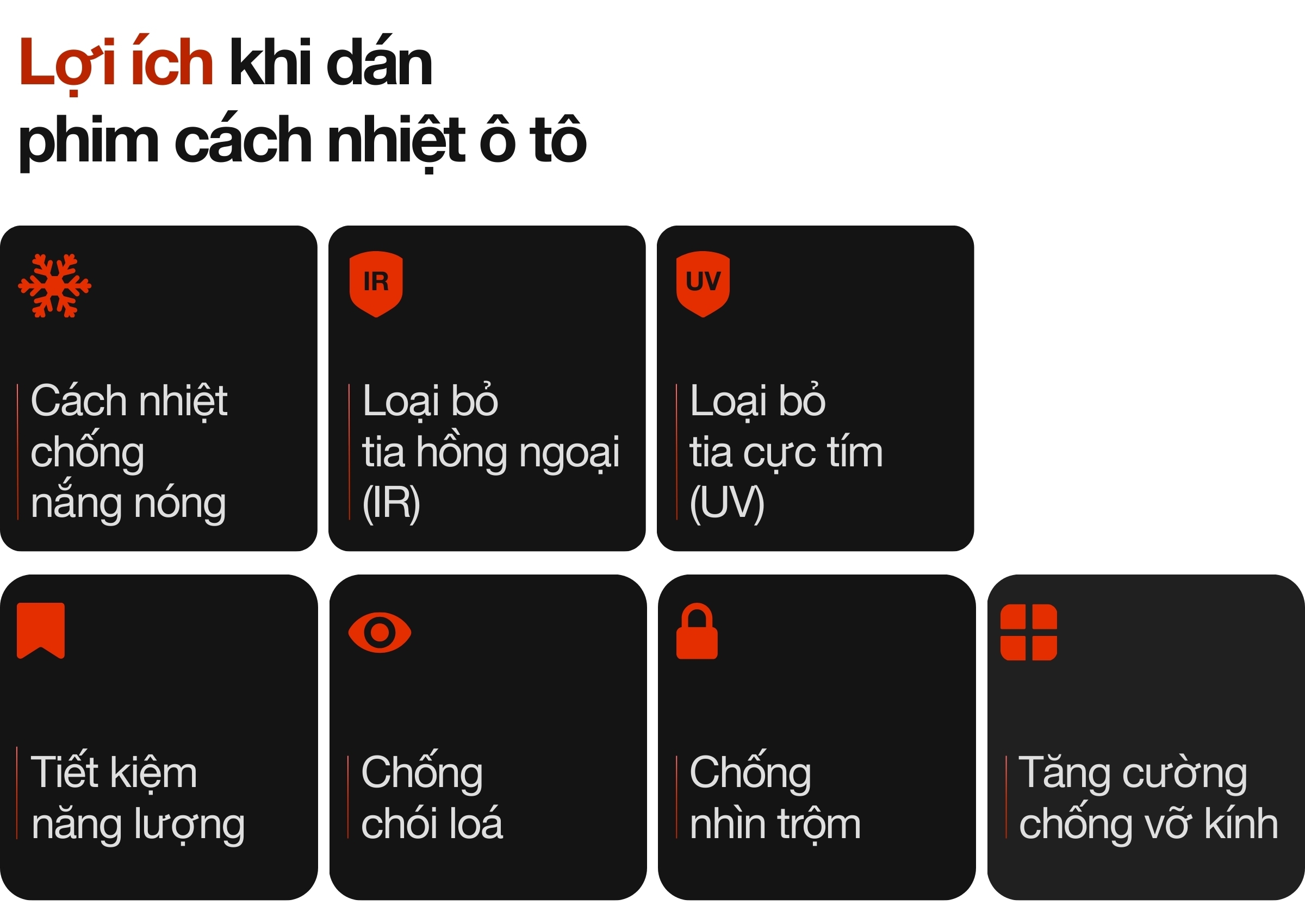 Lợi ích khi dán phim cách nhiệt ô tô