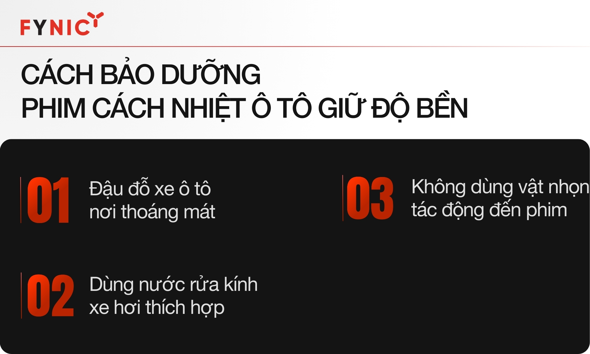 Cách bảo dưỡng phim cách nhiệt ô tô giữ độ bền lâu dài