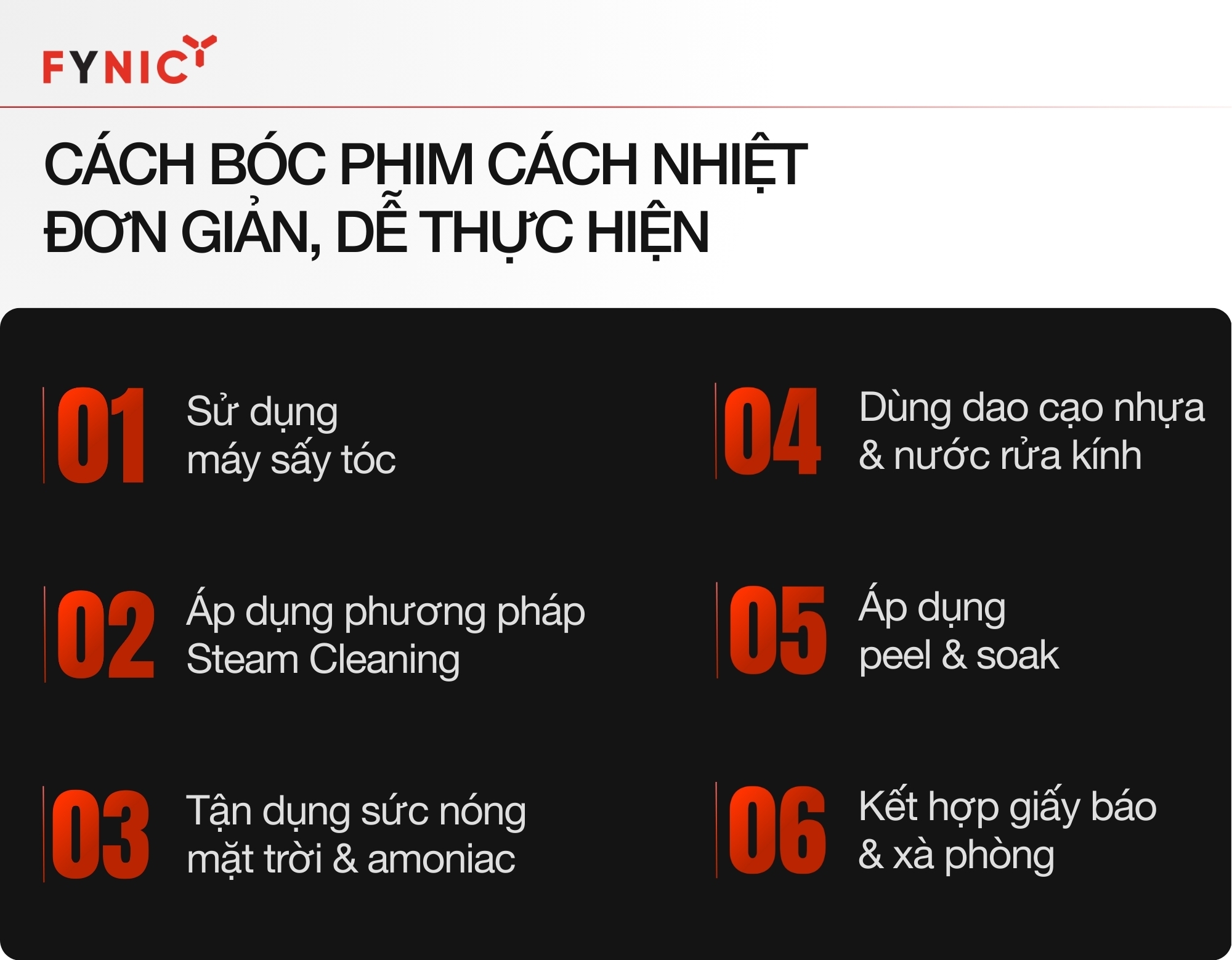Cách bóc phim cách nhiệt đơn giản hiệu quả cao 