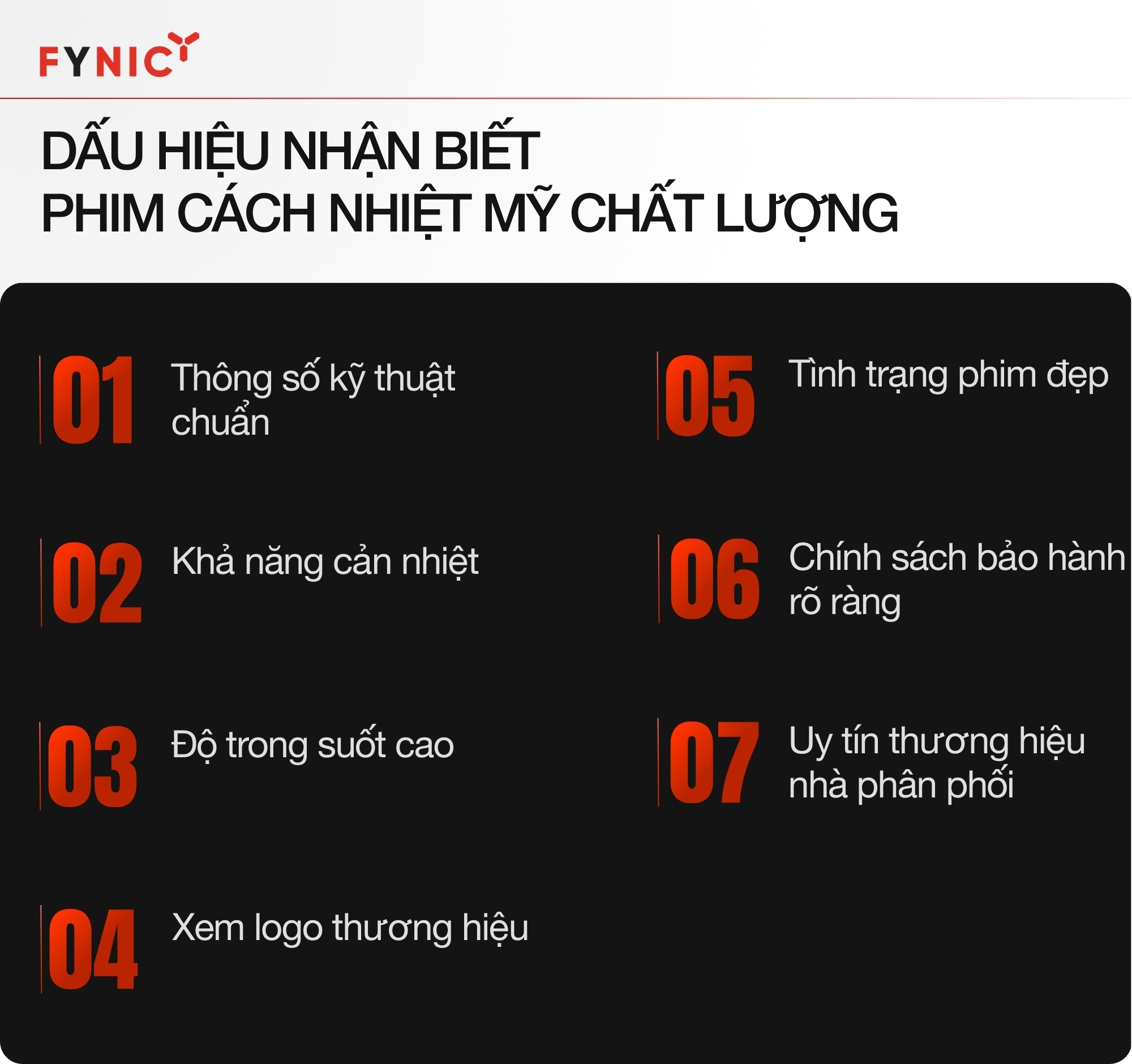 Dấu hiệu nhận biết phim cách nhiệt Mỹ chất lượng