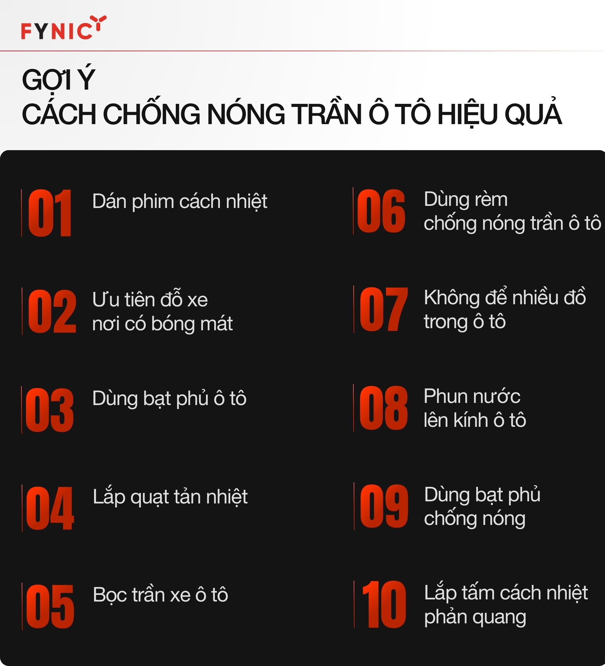 Gợi ý cách chống nóng trần ô tô hiệu quả