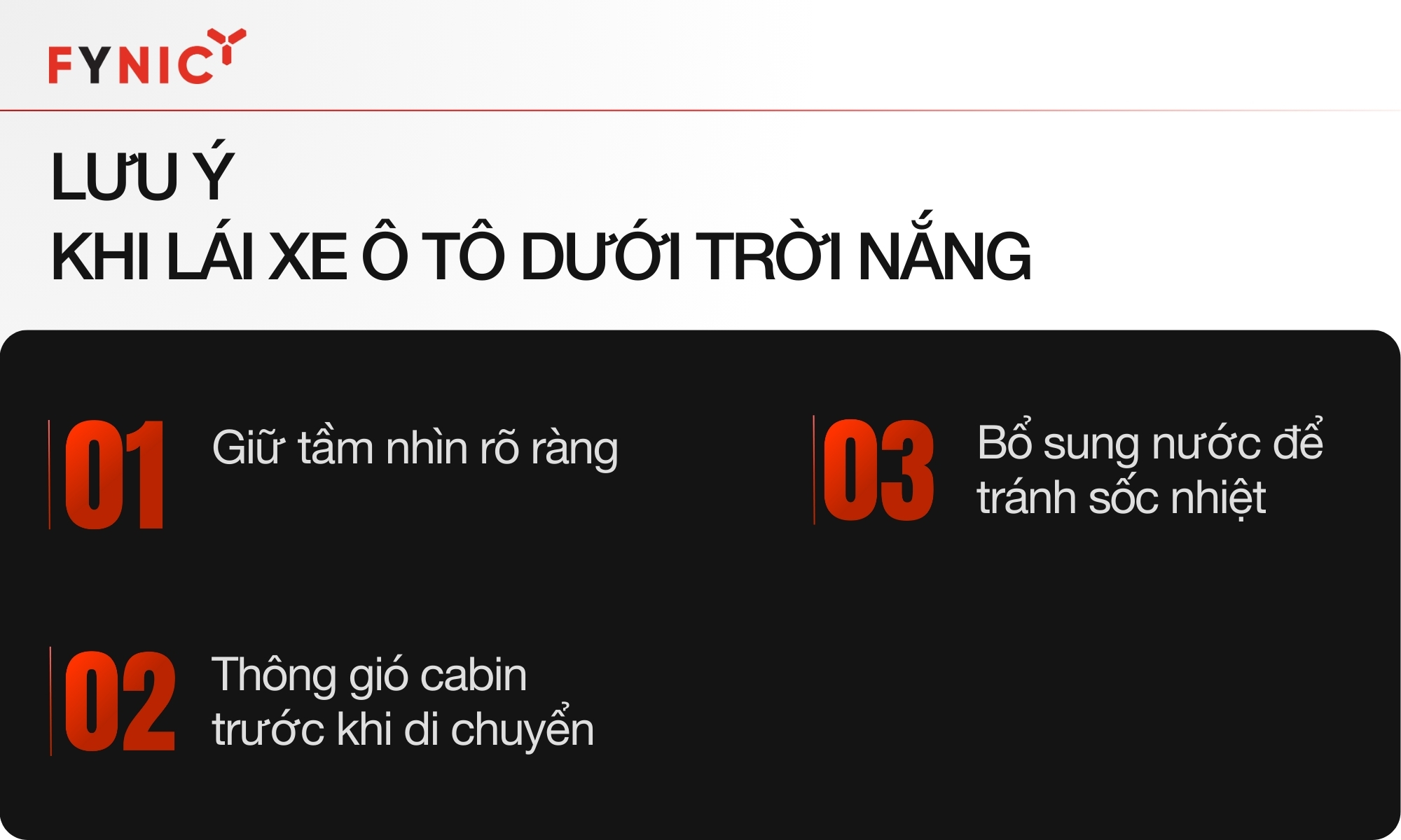 Cách bảo vệ da khi đi xe ô tô an toàn dưới trời nắng 5 Lưu ý khi lái xe ô tô dưới trời nắng nóng