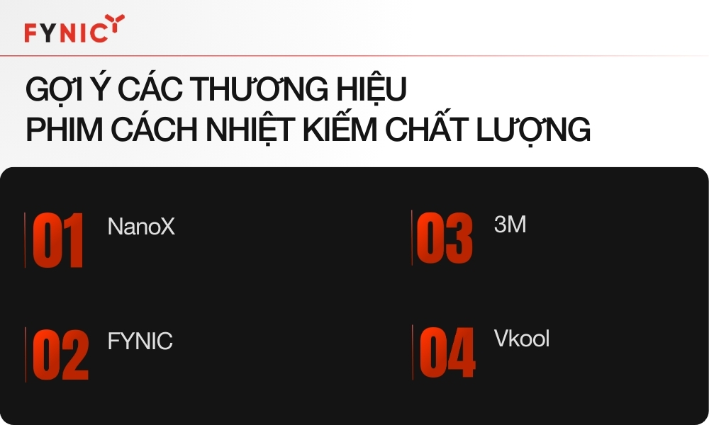Gợi ý các thương hiệu phim cách nhiệt ô tô uy tín
