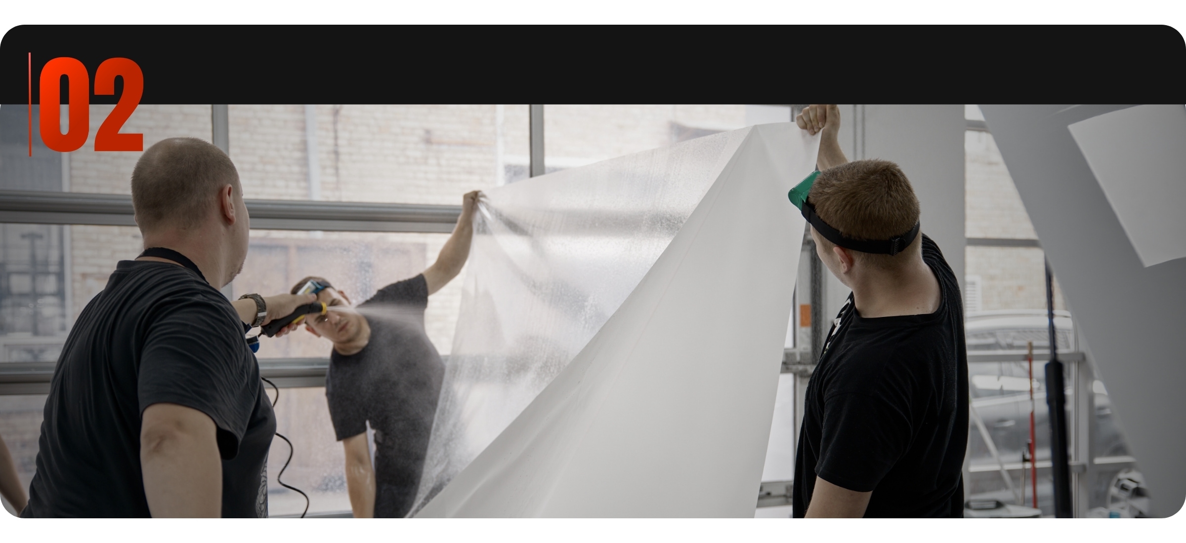 Quy trình dán PPF ô tô bước 2