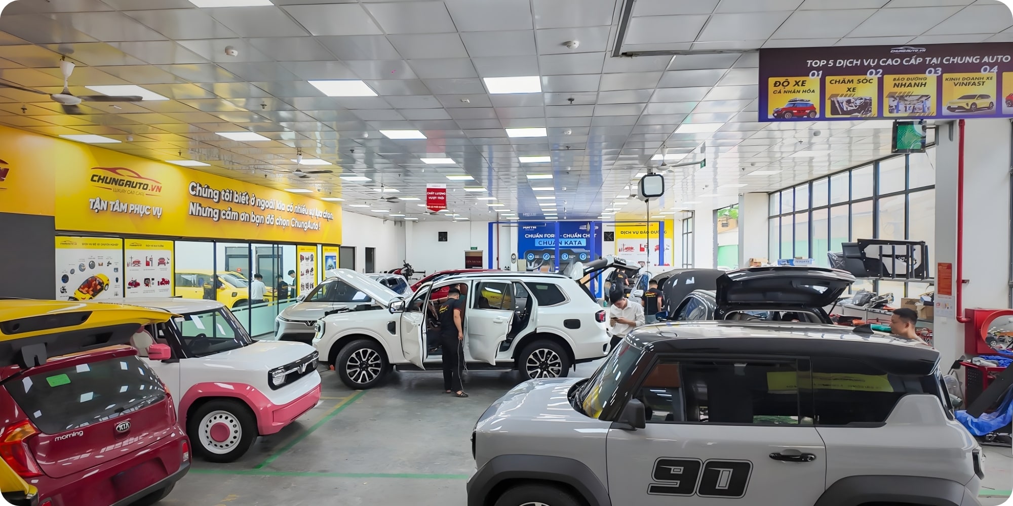 ChungAuto là hệ thống chăm sóc xe quy mô lớn hàng đầu Việt Nam