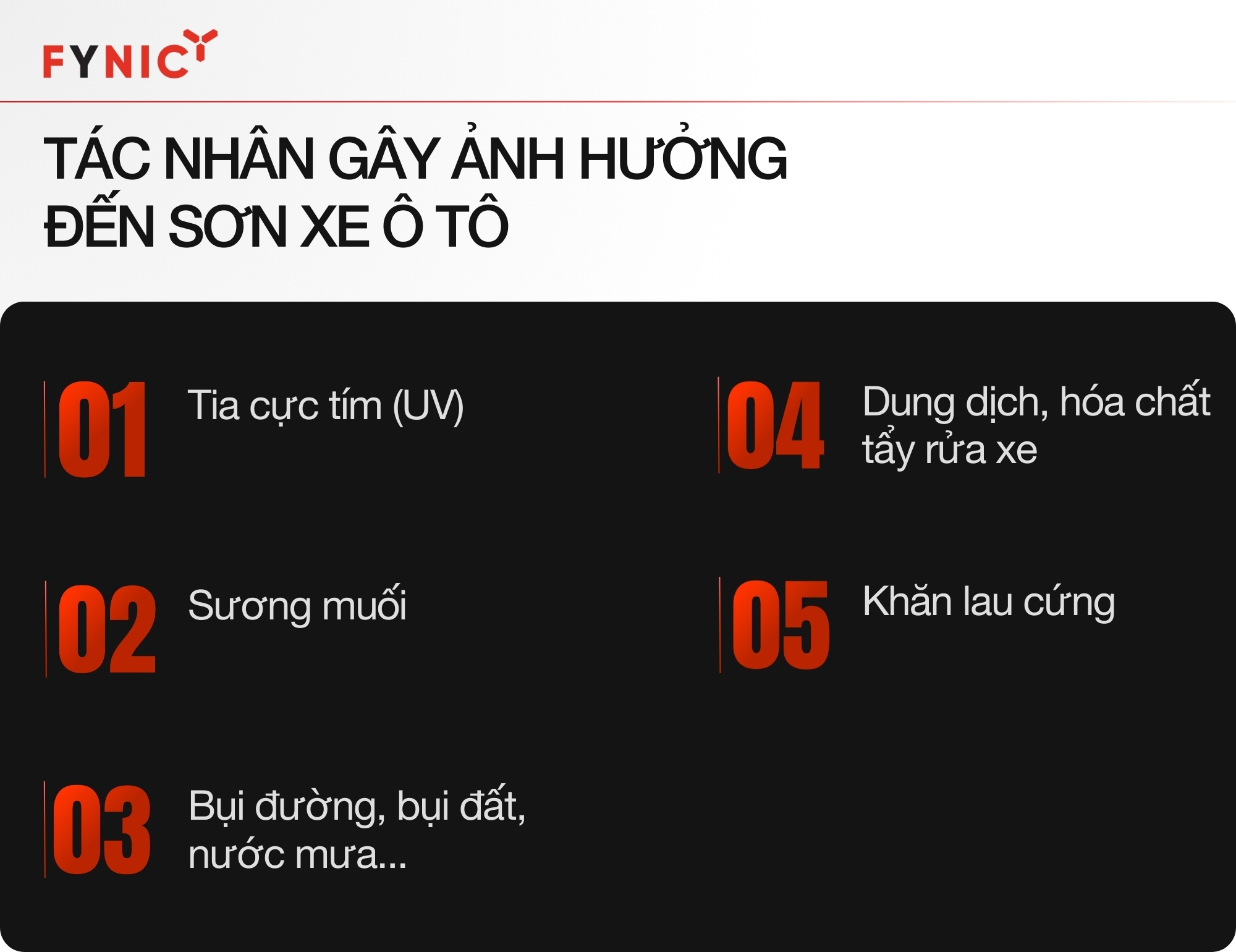 Một số tác nhân ảnh hưởng đến màu sơn xe của ô tô