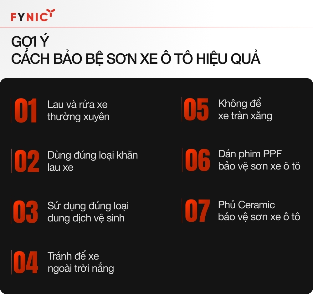 Gợi ý cách bảo vệ sơn xe ô tô hiệu quả