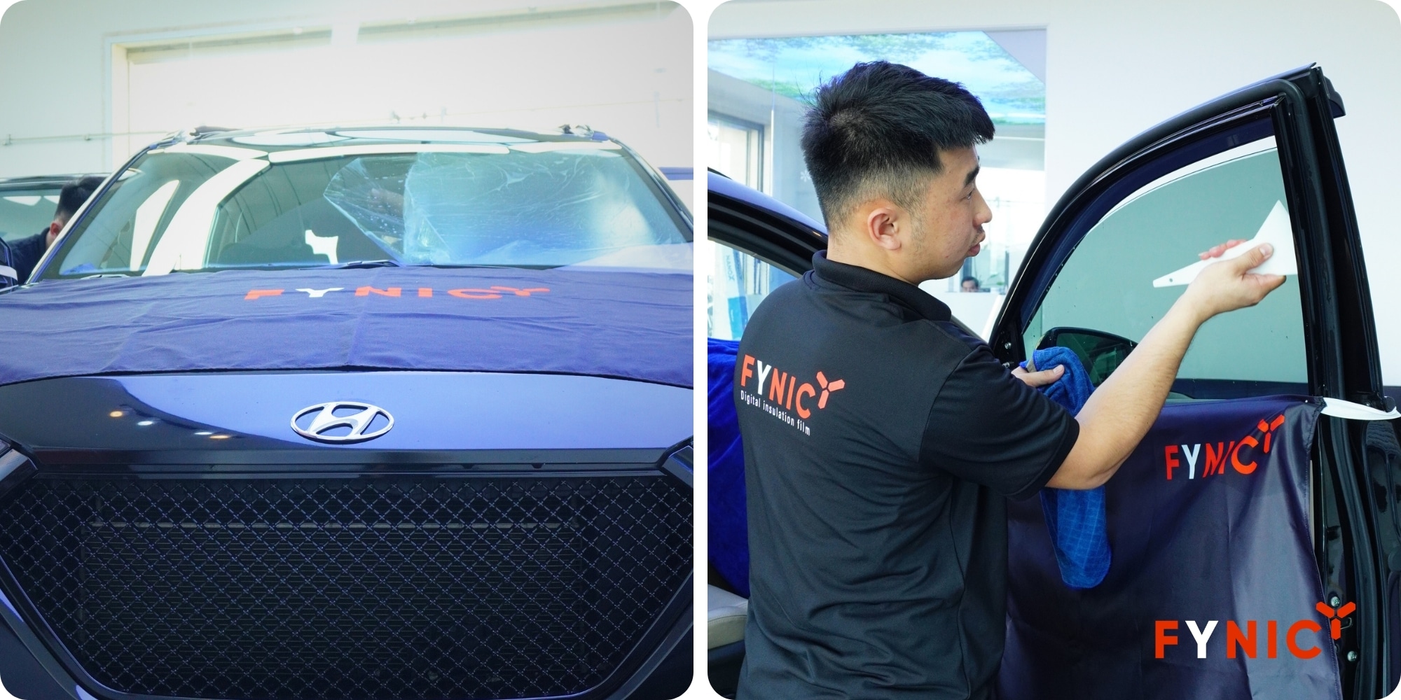 Mr. N.C.Hoàn - Dán phim ô tô Hyundai Tucson 3 trai nghiem khach hang hyundai tucson mr hoan 4